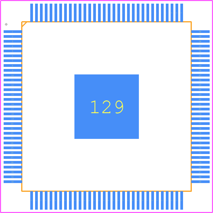 TMDS442PNP - Texas Instruments PCB footprint - Quad Flat Packages - Quad Flat Packages - PNP(S-PQFP-G128)_2021