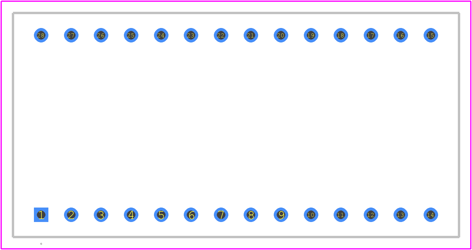 LDT-C512RI - Lumex PCB footprint - Other - Other - 28-DIP_2025