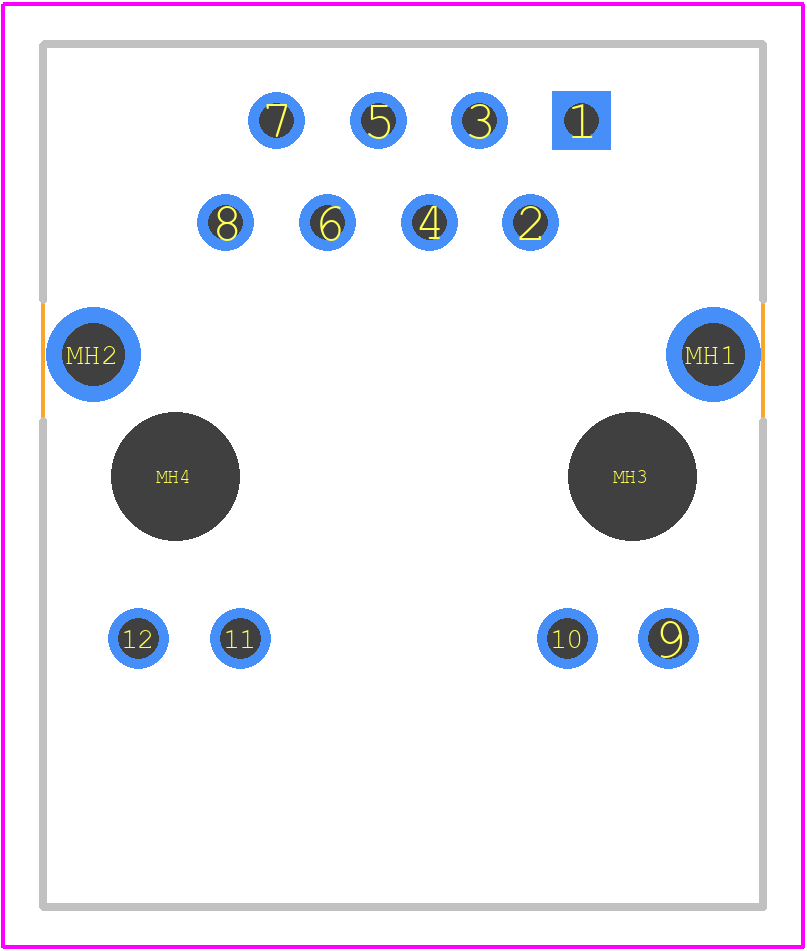 SS-7488S-GY-PG4-BA - BelFuse PCB footprint - Other - Other - SS-7488S-GY-PG4-BA-4