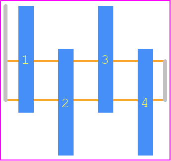 TMM-104-01-T-S-SM - SAMTEC PCB footprint - Header, Unshrouded - Single Row Staggered SMD Pin - Header, Unshrouded - Single Row Staggered SMD Pin - TMM-104-01-T-S-SM