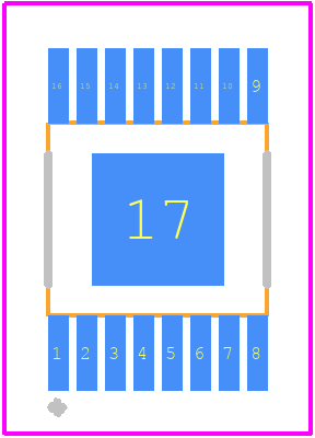 A5950KLPTR-T - Allegro Microsystems PCB footprint - Other - Other - 16-Pin TSSOP (Suffix LP) with Exposed Pad