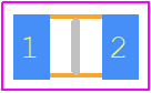 Y1629350R000Q9R - Vishay PCB footprint - Resistor Chip - Resistor Chip - Y1629