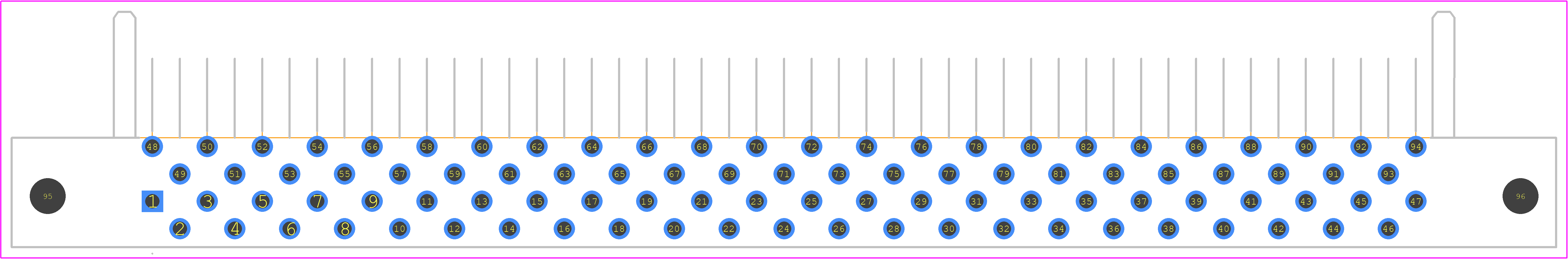 3-582308-1 - TE Connectivity PCB footprint - Other - Other - 3-582308-1-2