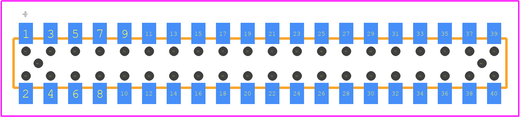 TLE-120-01-G-DV-A - SAMTEC PCB footprint - Other - Other - TLE-120-01-G-DV-A-2