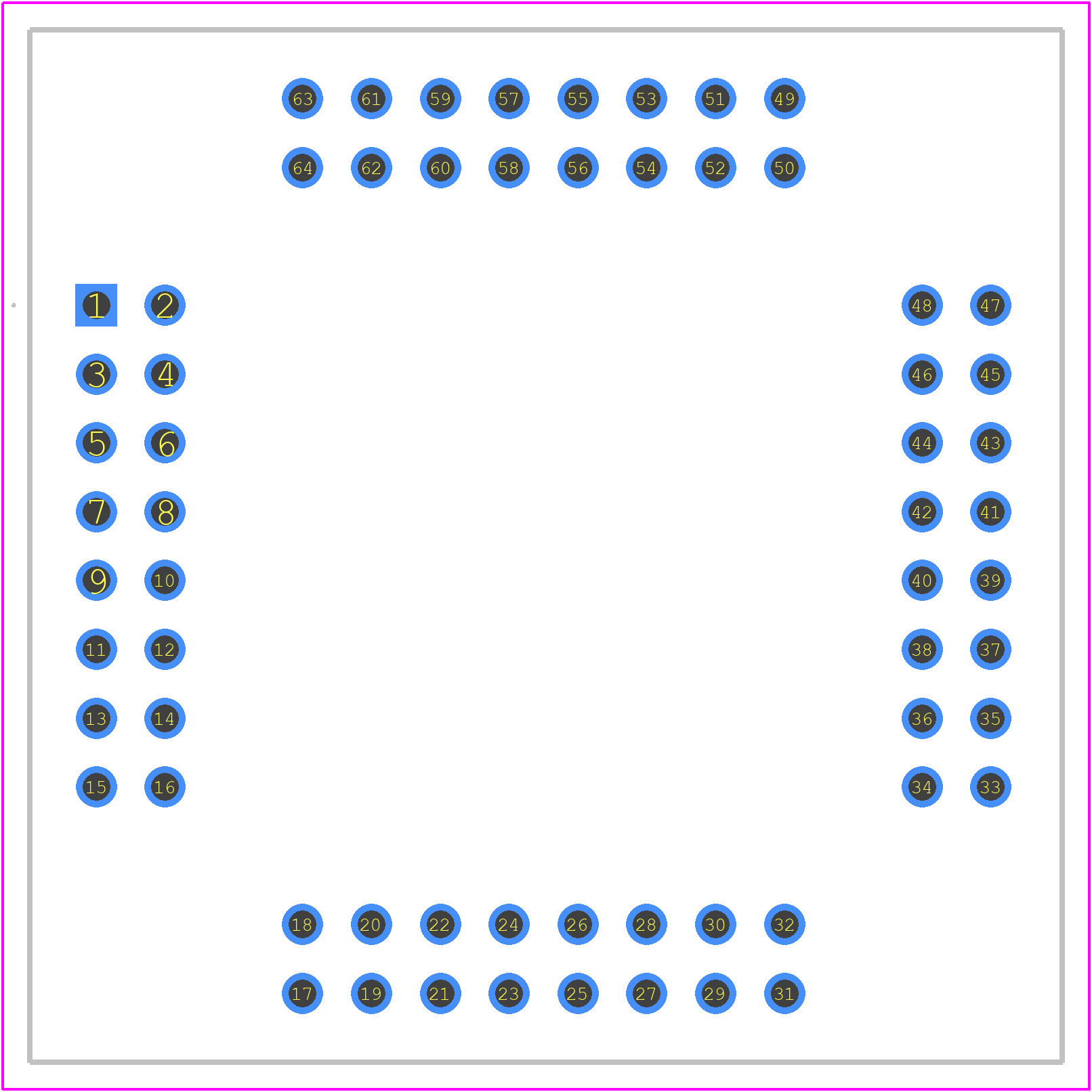 LCQT-QFP0.5-64 - ARIES PCB footprint - Other - Other - 64-PGA_2025-2