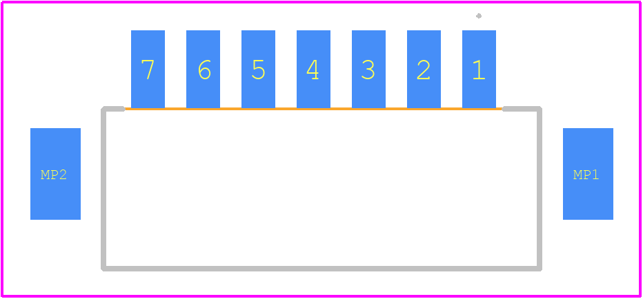 292175-7 - TE Connectivity PCB footprint - Other - Other - 292175-7-2