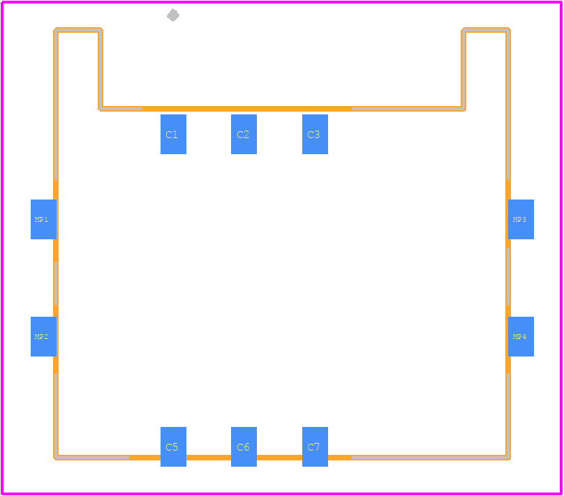 47308-0001 - Molex PCB footprint - Other - Other - 47308-0001-4