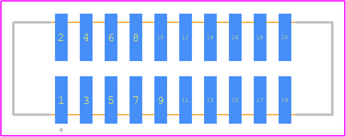 T2M-110-01-L-D-SM - SAMTEC PCB footprint - Other - Other - T2M-110-01-L-D-SM-1