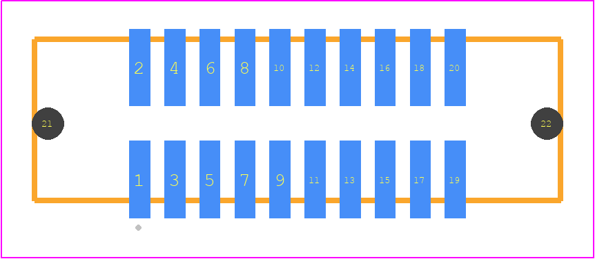 SHF-110-01-L-D-SM-LC - SAMTEC PCB footprint - Other - Other - SHF-110-01-X-D-SM-LC