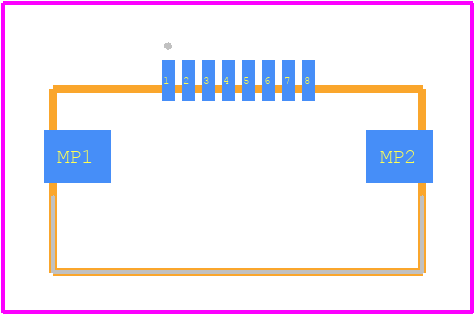 0545480833 - Molex PCB footprint - Other - Other - 0545480833-1