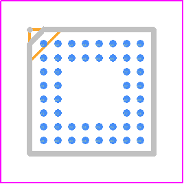 LPC11U35FET48/501, - NXP PCB footprint - BGA - BGA - TFBGA48