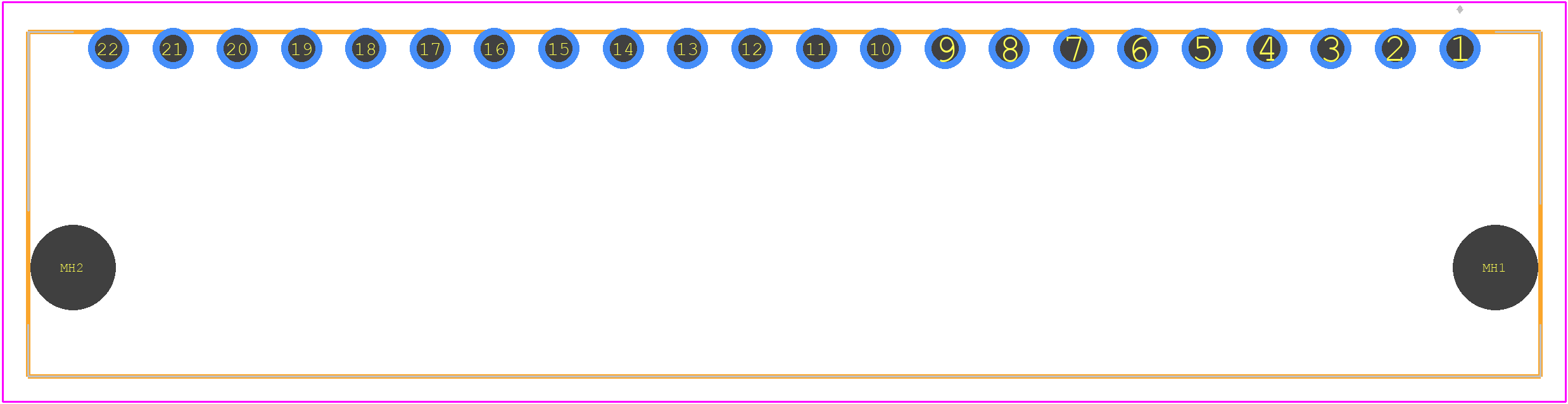 70555-0056 - Molex PCB footprint - Other - Other - 70555-0056-2