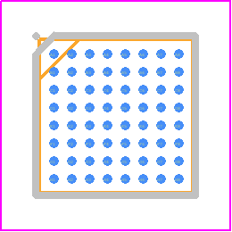 MT3339 - Mediatek PCB footprint - BGA - BGA - 64 BGA