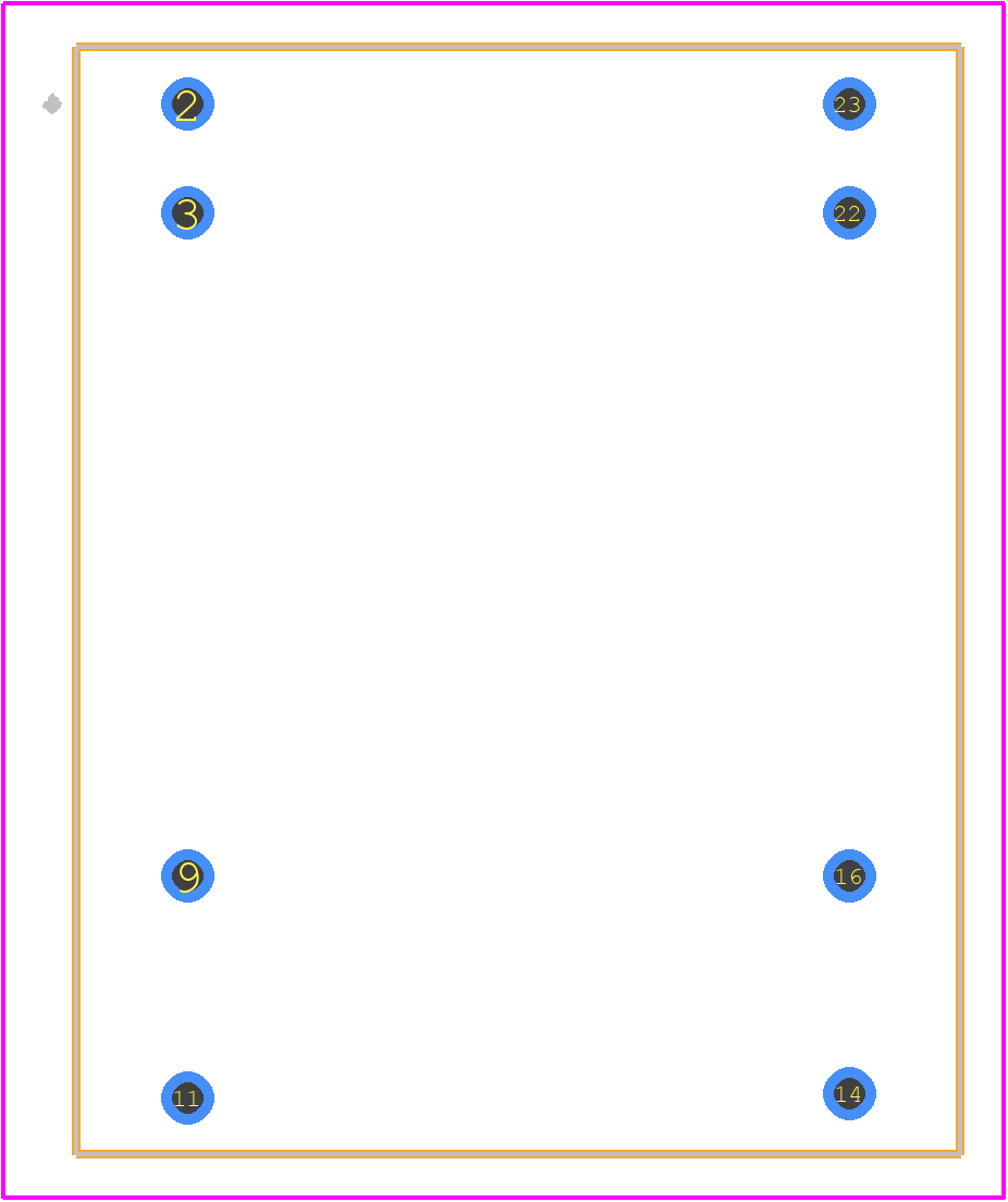 JCA0312S03 - XP POWER PCB footprint - Other - Other - JCA04/06