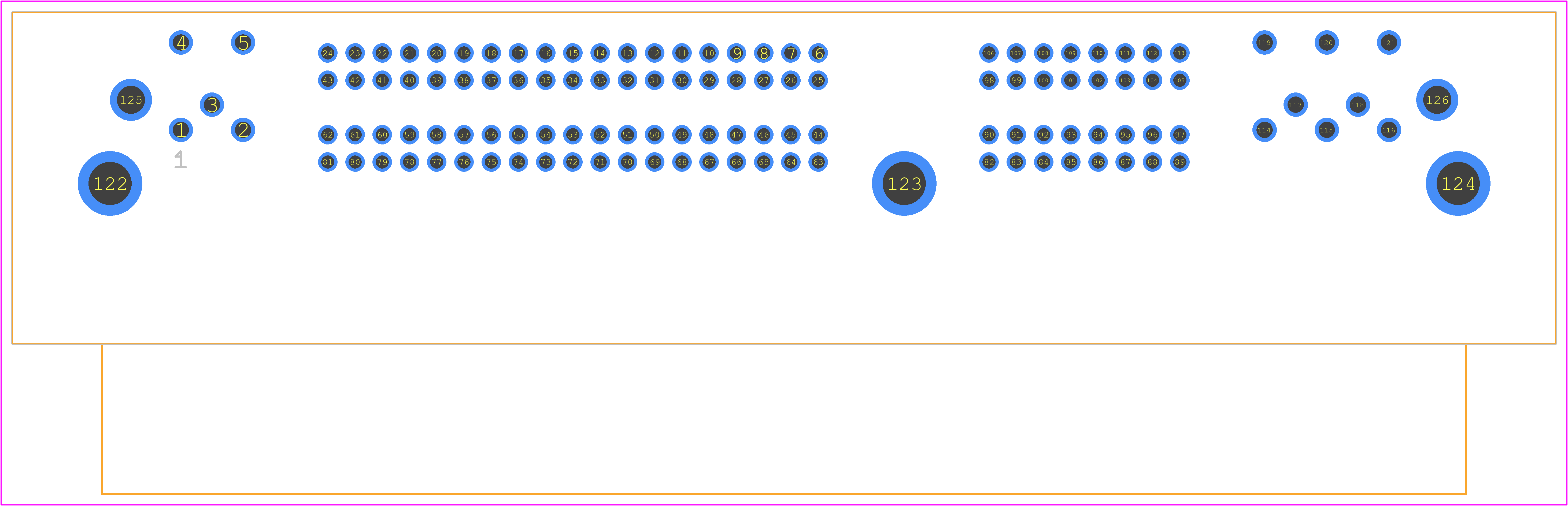 1241434-1 - TE Connectivity PCB footprint - Other - Other - 1241434-1-4