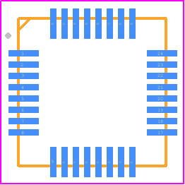 RAA230406GNP#HA0 - Renesas Electronics PCB footprint - Quad Flat No-Lead - Quad Flat No-Lead - PVQN0032LA-A