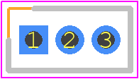 M50-3530342 - Harwin PCB footprint - Header, Vertical - Header, Vertical - M50-3530342