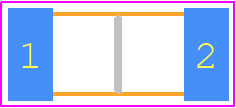 SC1808KKX7RTBB102 - KEMET PCB footprint - Capacitor Chip Non-polarised - Capacitor Chip Non-polarised - SC1808