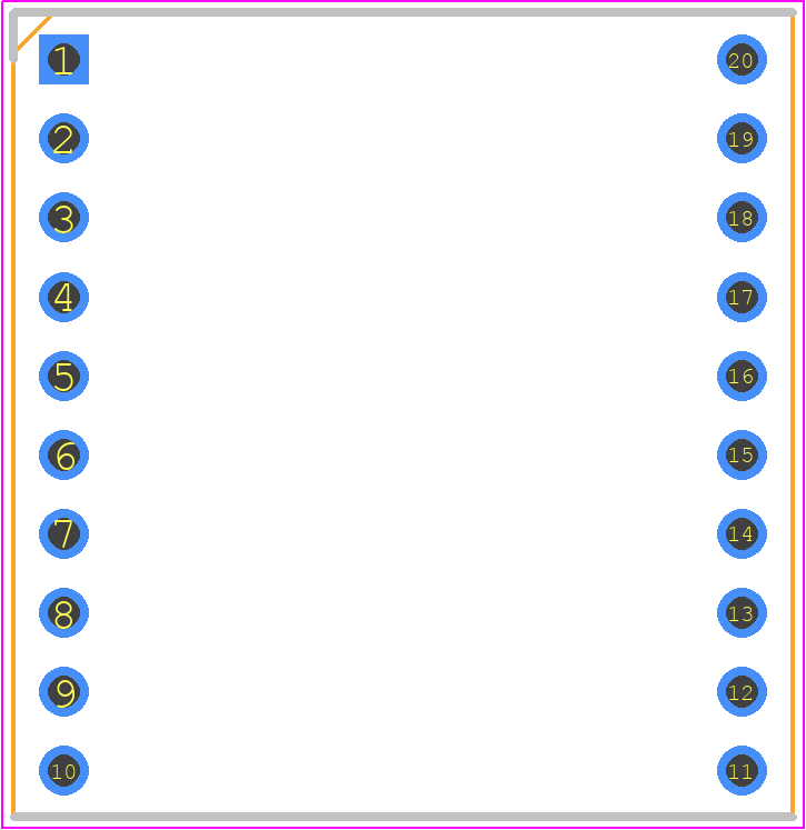 117-43-620-41-005000 - Mill-Max PCB footprint - Dual-In-Line Sockets - Dual-In-Line Sockets - 117-43-620-41-005000