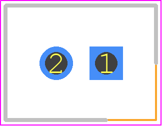 DF1BZ-2P-2.5DSA - Hirose PCB footprint - Header, Shrouded - Straight PTH Box - Header, Shrouded - Straight PTH Box - DF1BZ-2P-2.5DSA