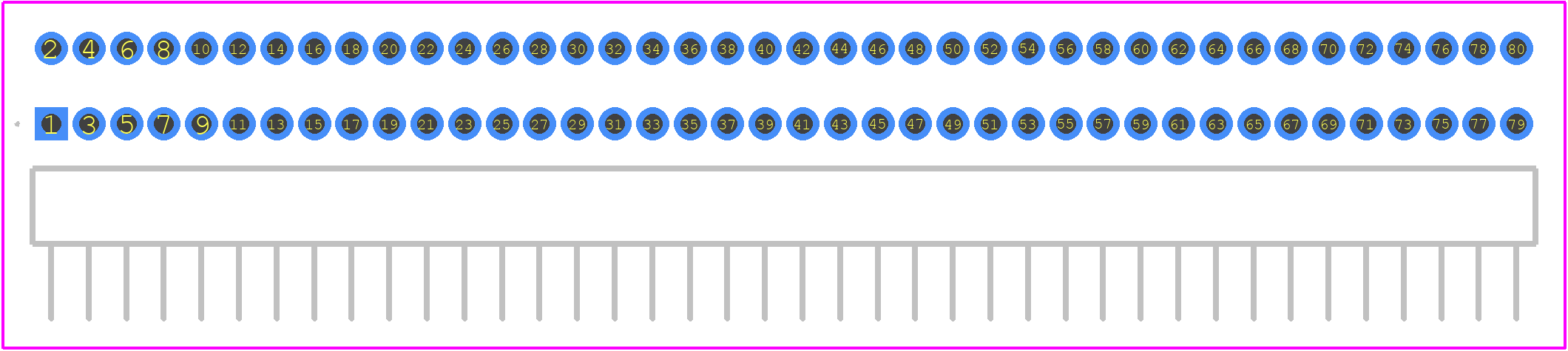 HTMS-140-02-G-D-RA - SAMTEC PCB footprint - Other - Other - HTMS-140-02-G-D-RA-1