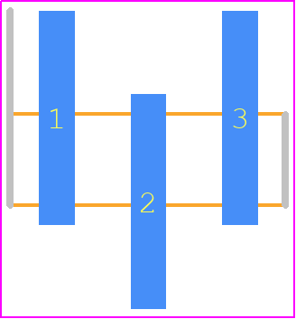TSM-103-01-S-SV - SAMTEC PCB footprint - Header, Unshrouded - Single Row Staggered SMD Pin - Header, Unshrouded - Single Row Staggered SMD Pin - TSM-103-01-S-SV