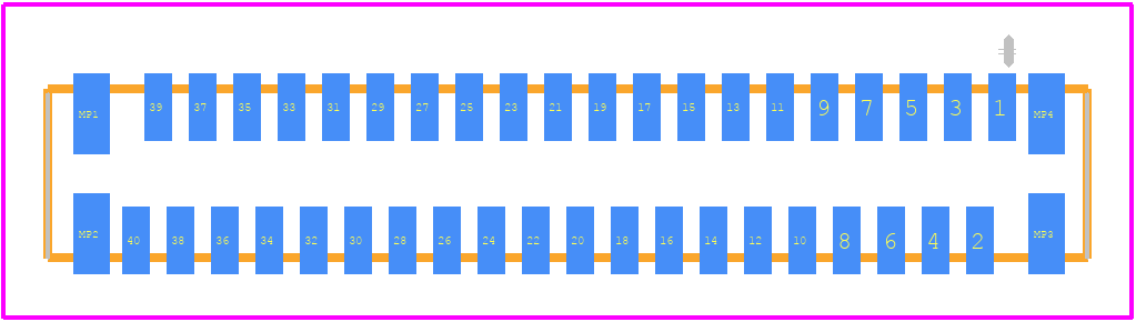 FH12-40S-0.5SVA(54) - Hirose PCB footprint - Other - Other - FH12-40S-0.5SVA(54)-2