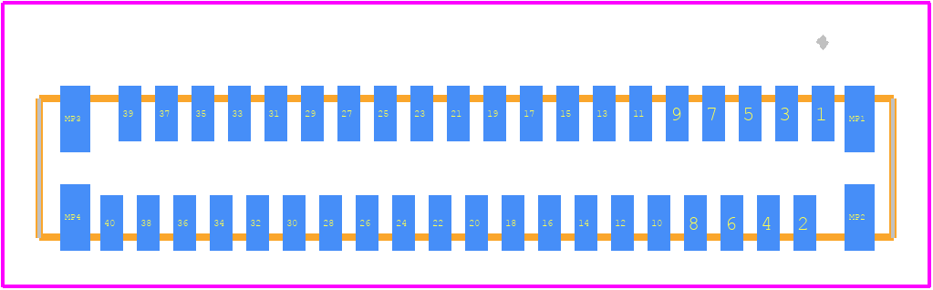 FH12-40S-0.5SVA(55) - Hirose PCB footprint - Other - Other - FH12-40S-0.5SVA(55)-3