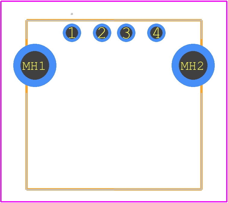 XM7A-0442 - OMRON Electronics PCB footprint - Other - Other - XM7A-0442-2