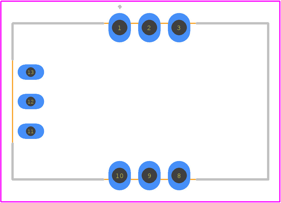 CAS 50-NP - LEM PCB footprint - Other - Other - CAS 50-NP-2