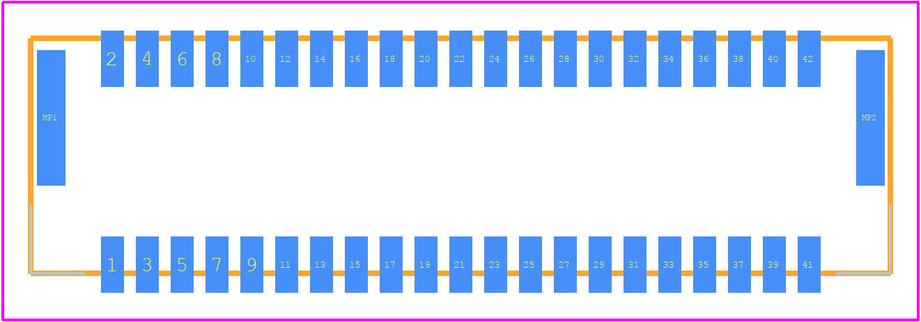 505448-4274 - Molex PCB footprint - Other - Other - 505448-4274-3