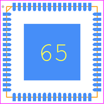 ATMEGA64L-8MUR - Microchip PCB footprint - Quad Flat No-Lead - Quad Flat No-Lead - 64M1_1