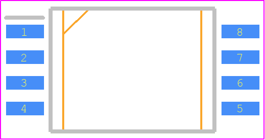 ACPL-K73L-060E - Avago Technologies PCB footprint - Small Outline Packages - Small Outline Packages - Stretched S0-8
