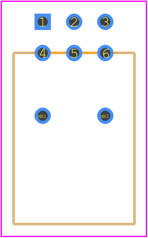 A24EH - NKK Switches PCB footprint - Other - Other - A24EH-4