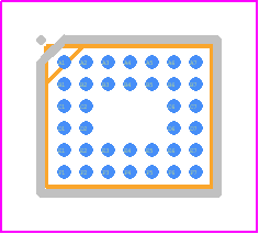 ADAU1777BCBZRL - Analog Devices PCB footprint - BGA - BGA - 36-Ball Wafer Level Chip Scale Package [WLCSP]-