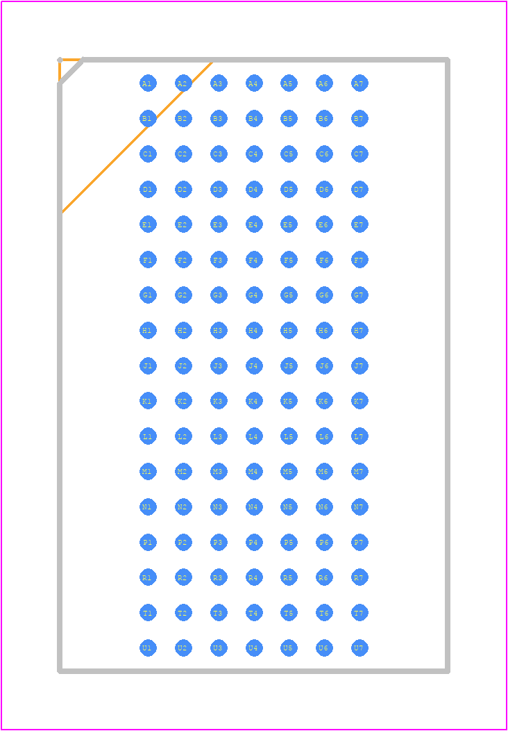 AD73411BB-40 - Analog Devices PCB footprint - BGA - BGA - B-119