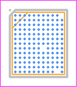 CYW43455XKUBGT - Infineon PCB footprint - BGA - BGA - 140-Ball WLBGA