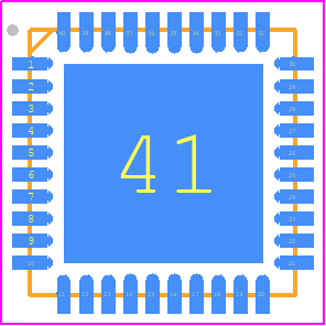 DS10BR254TSQ/NOPB - Texas Instruments PCB footprint - Quad Flat No-Lead - Quad Flat No-Lead - RTA (S-PQFP-N40)_