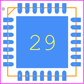 ADS8380IRHPT - Texas Instruments PCB footprint - Quad Flat No-Lead - Quad Flat No-Lead - RHP(S-PVQFN-N258)