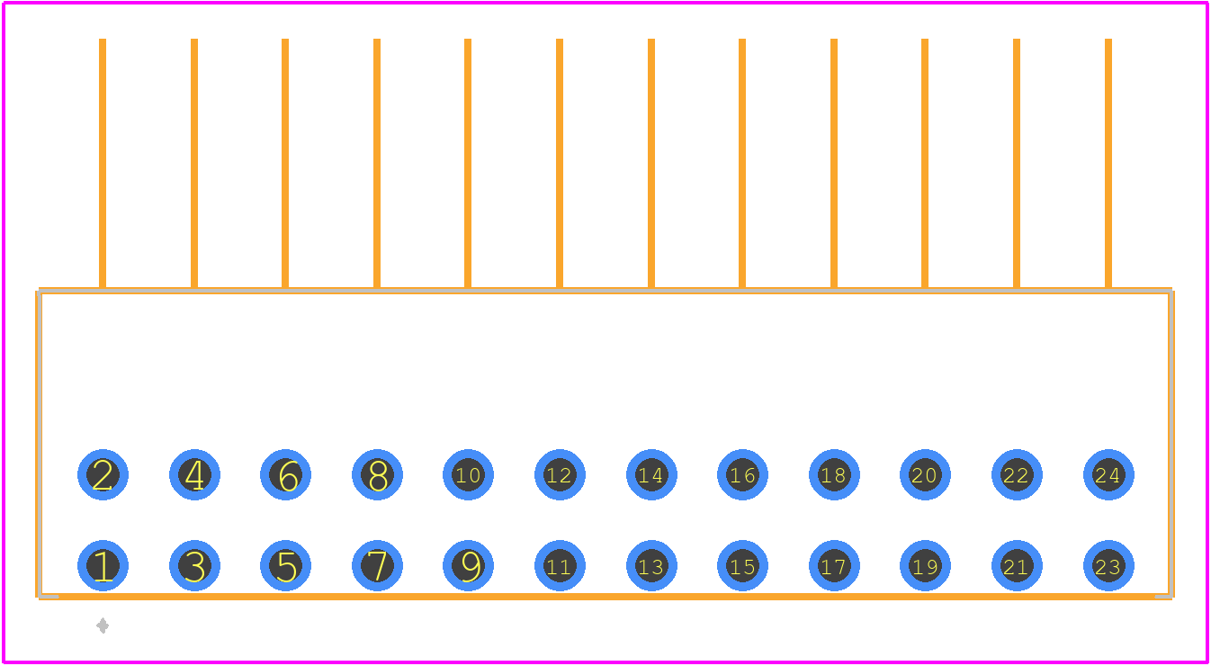 HIF3H-24PA-2.54DS - Hirose PCB footprint - Other - Other - HIF3H-24PA-2.54DS-1