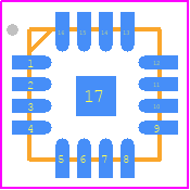 ADS7850IRTER - Texas Instruments PCB footprint - Quad Flat No-Lead - Quad Flat No-Lead - ADS7850IRTER