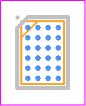 TPS62184YZFR - Texas Instruments PCB footprint - BGA - BGA - YZF (R-XBGA-N24)
