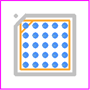 LP3907QTL-VXSS/NOPB - Texas Instruments PCB footprint - BGA - BGA - YZR0025(H=0.675mm)