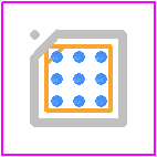 DRV2604LYZFR - Texas Instruments PCB footprint - BGA - BGA - YZF (S-XBGA-N9)