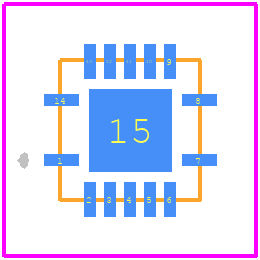 SN74LV164ARGYR - Texas Instruments PCB footprint - Other - Other - RGY(S-PVQFN-N14)_1