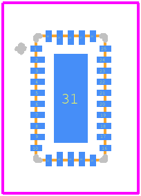 HD3SS3220IRNHR - Texas Instruments PCB footprint - Other - Other - RNH0030A (Modified C-Pads)