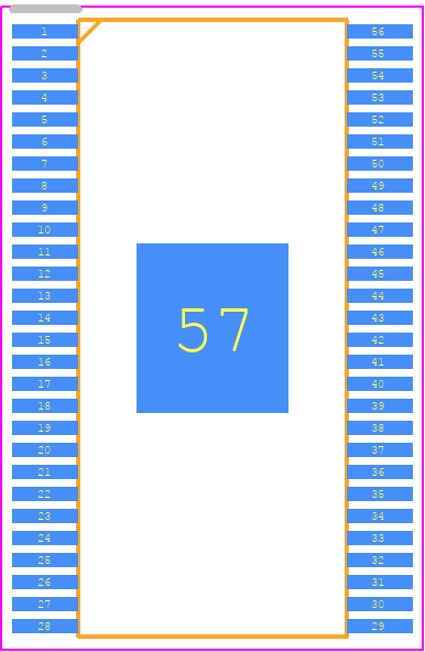 TPIC2060ADFDRG4 - Texas Instruments PCB footprint - Small Outline Packages - Small Outline Packages - DFD ( R-PDS0-G56 )-4