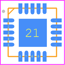 UCC28251RGPR - Texas Instruments PCB footprint - Quad Flat No-Lead - Quad Flat No-Lead - RGP  (S-PVQFN-N20)