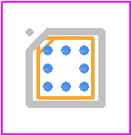TPS62700YZFR - Texas Instruments PCB footprint - BGA - BGA - YZF (S-XBGA-N8)_1-