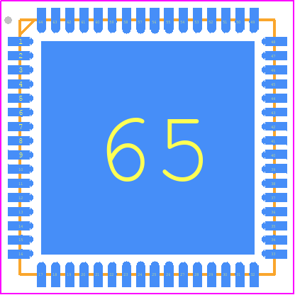 ADS42JB49IRGCT - Texas Instruments PCB footprint - Quad Flat No-Lead - Quad Flat No-Lead - RGC (S-PVQFN-N64)_2